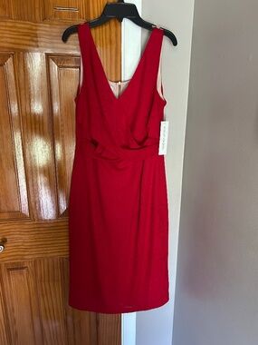 New Maggy London Red Dress Size 10